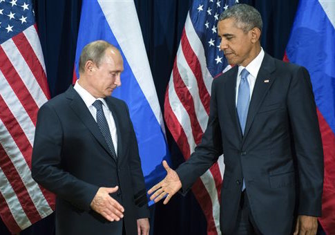 Vladimir Putin and Barack Obama