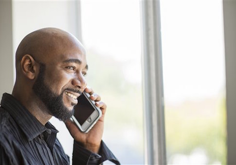 man on cellphone
