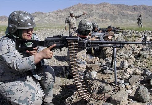 Afghan border police