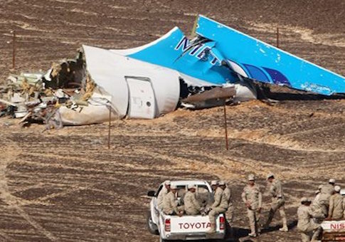 Site of plane crash in Egypt