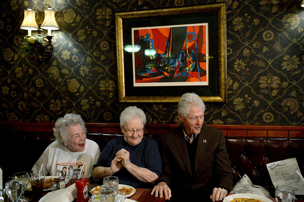 Bill Clinton Campaigns For Hillary In New Hampshire