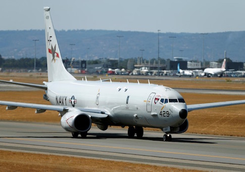 U.S. Navy Poseidon P8 maritime surveillance aircraft