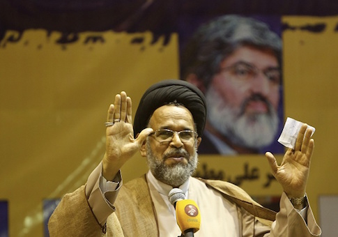 Iranian intelligence minister Mahmoud Alavi