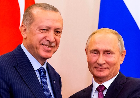 Recep Tayyip Erdogan and Vladimir Putin