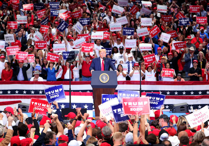 Donald Trump Holds "Keep America Great" Campaign Rally In Dallas