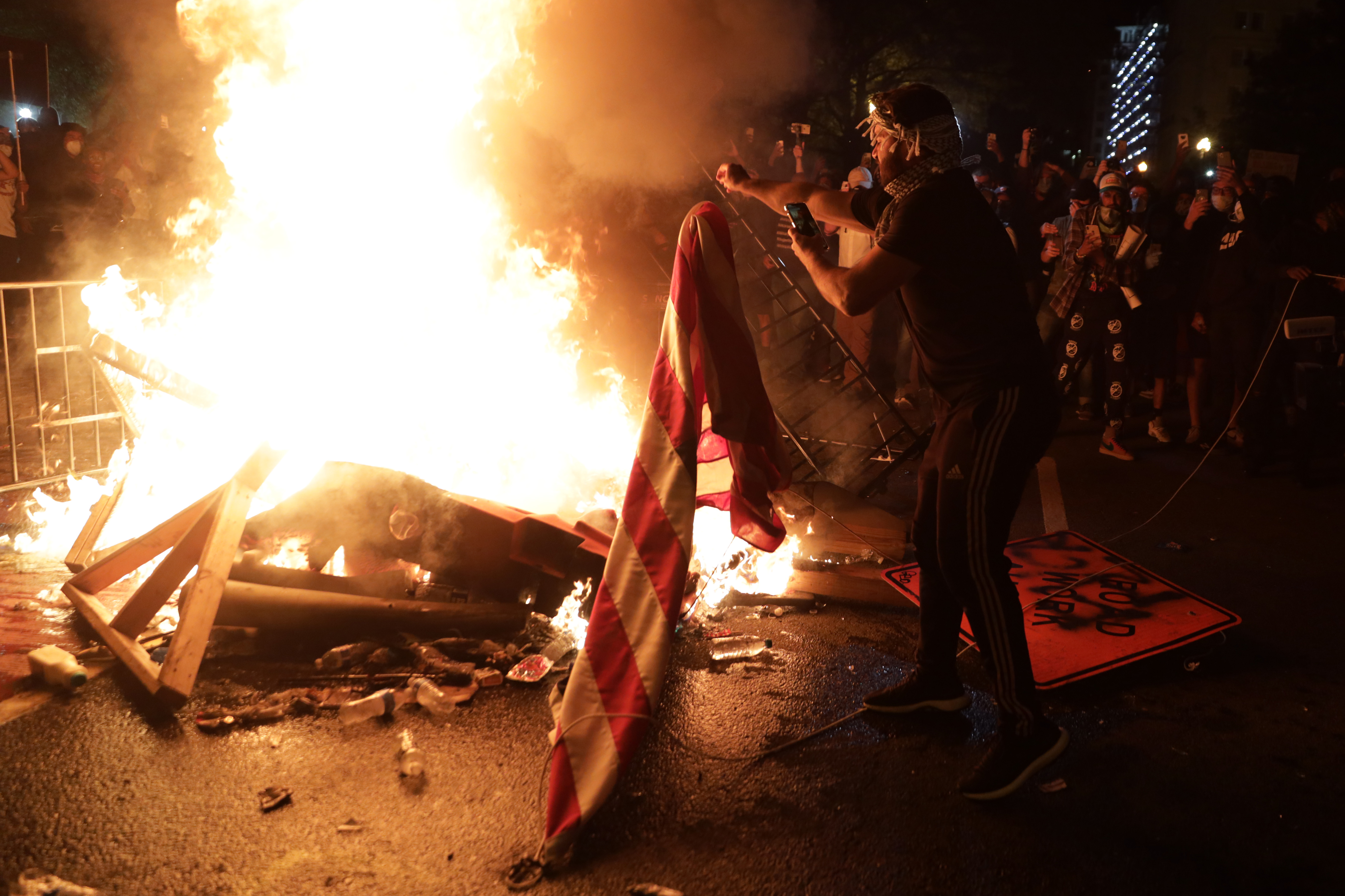 Protesters Demonstrate In D.C. Against Death Of George Floyd By Police Officer In Minneapolis