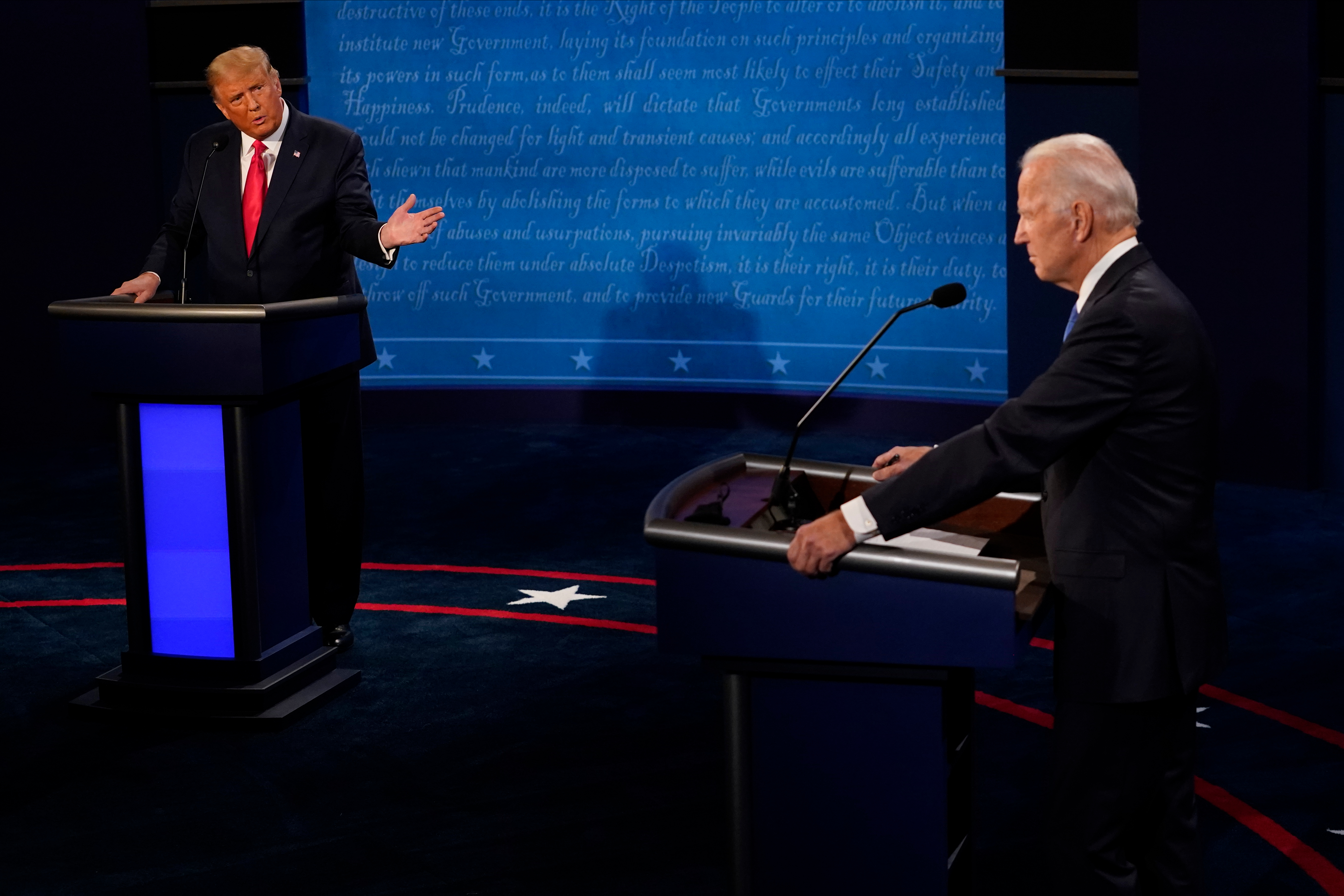 Donald Trump And Joe Biden Participate In Final Debate Before Presidential Election