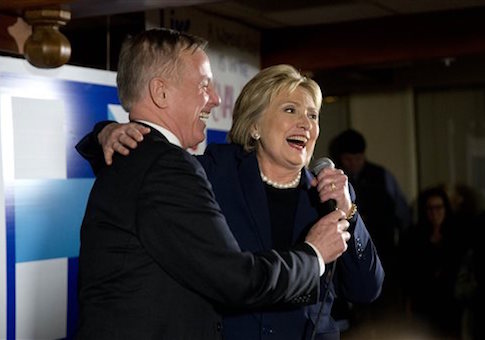 Howard Dean, Hillary Clinton