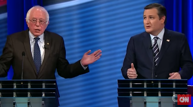 Cruz Sanders debate