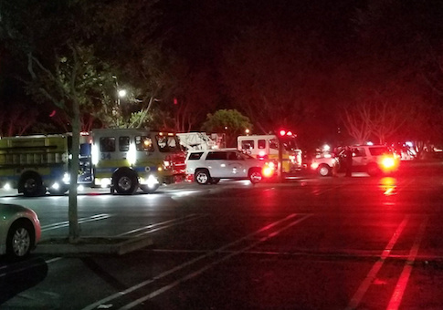 First responders are seen outside Borderline Bar and Grill in Thousand Oaks, California