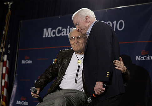 Bud Day, Sen. John McCain / AP