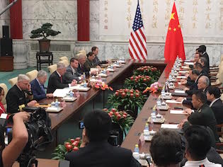 Mattis meets with Yang