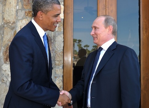 Barack Obama and Vladimir Putin