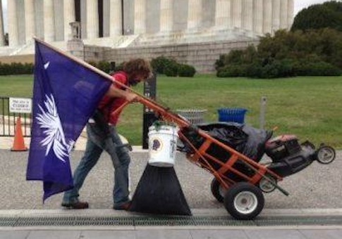 Lawnmower shutdown man