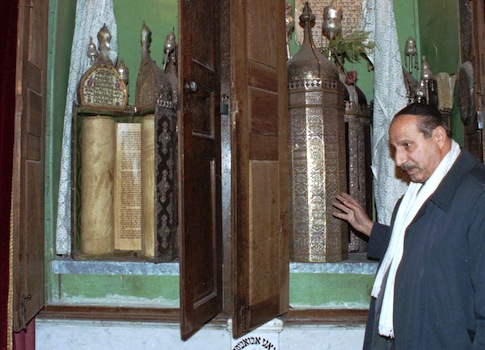 The Jobar synagogue's scrolls in 2000