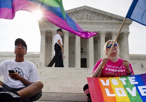 Gay marriage supporters