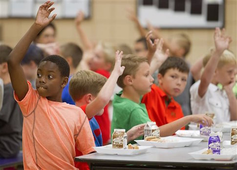 school lunch cafeteria
