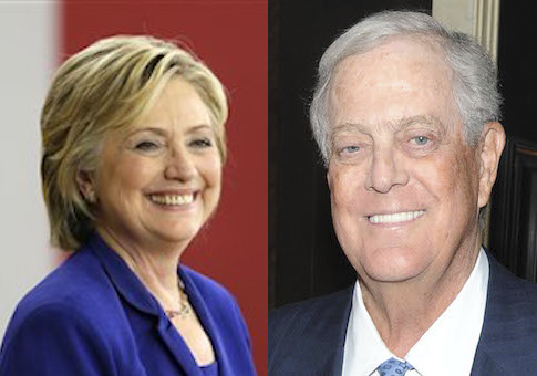 Hillary Clinton, David Koch