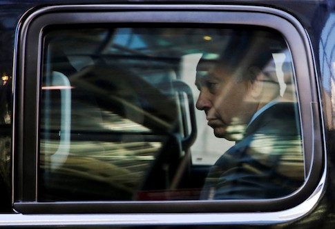 Israel's Prime Minister Netanyahu departs after meeting with Republican presidential nominee Trump at Trump Tower in New York
