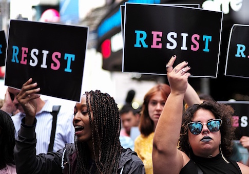 trans protest