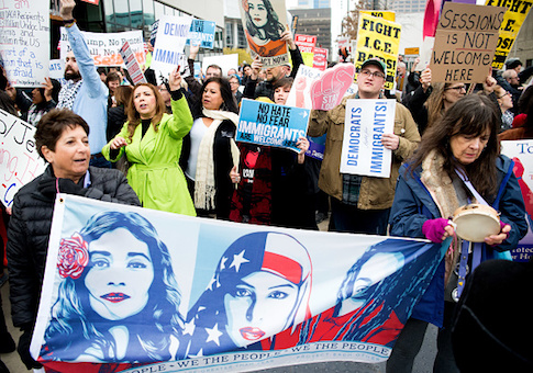 sanctuary state immigration protest