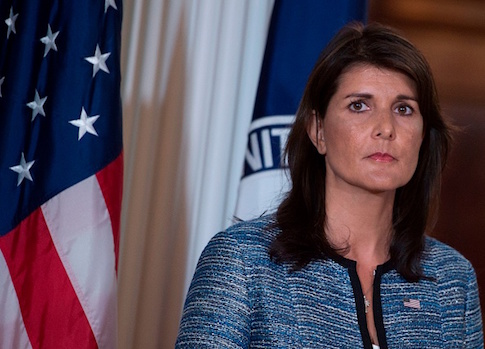 US Ambassador to the United Nation Nikki Haley