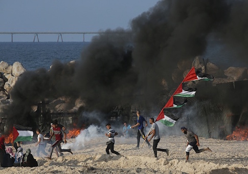Hamas protesters