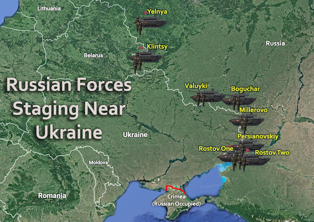 Russia Ukraine Map