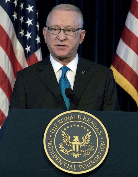 McKeon at the Reagan library / AP