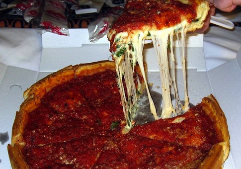 deep dish pizza