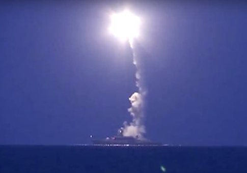 Russian ship in Caspian Sea
