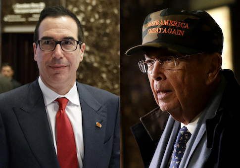 Steve Mnuchin, Wilbur Ross in Trump Tower