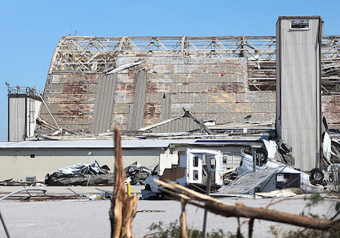 Damage at Tyndall Air Force Base