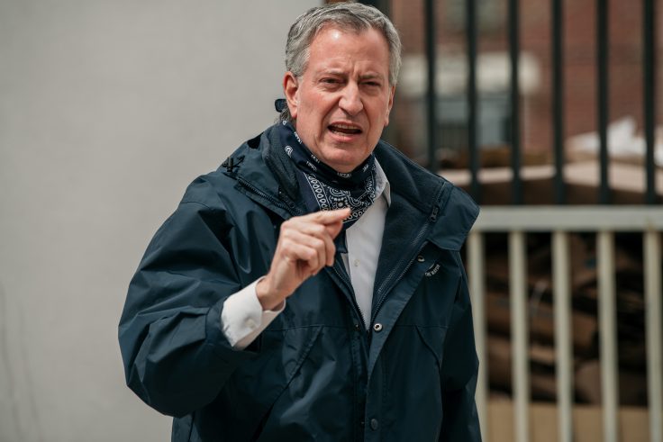 New York City mayor Bill de Blasio