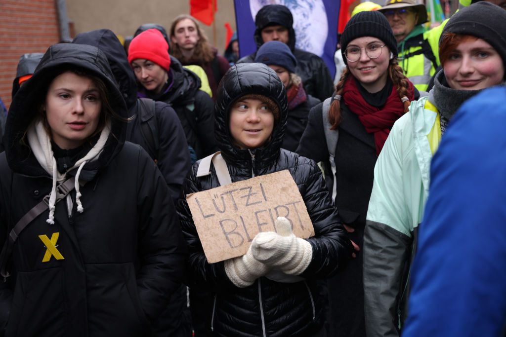 Greta Thunberg Joins Luetzerath Protest
