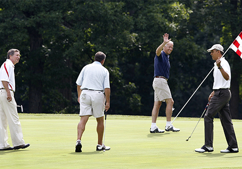 Ohio Gov. Kasich, House Speaker Boehner, Biden, Obama / AP