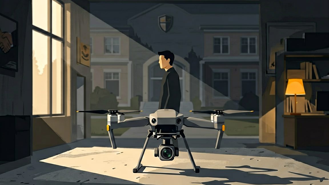 XDOF autonomous data‑collection drone used for robotics data gathering