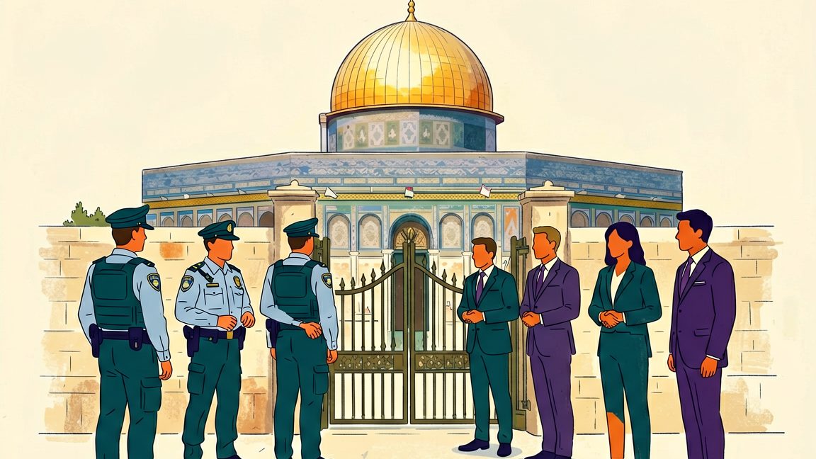 Der Besuch des rechtsextremen israelischen Sicherheitsministers Itamar Ben-Gvir auf dem Gelände der Al-Aksa-Moschee im Jahr 2025 wurde von vielen als Provokation gewertet