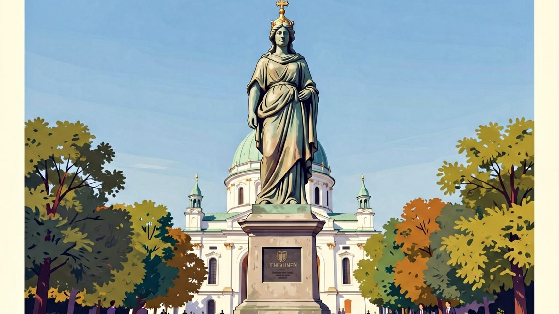 Europas größte Marienstatue reckt sich im polnischen Konotopie rund 55 Meter hoch in den Himmel