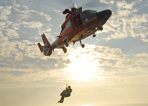 Lasers Grounding USCG Helicopters