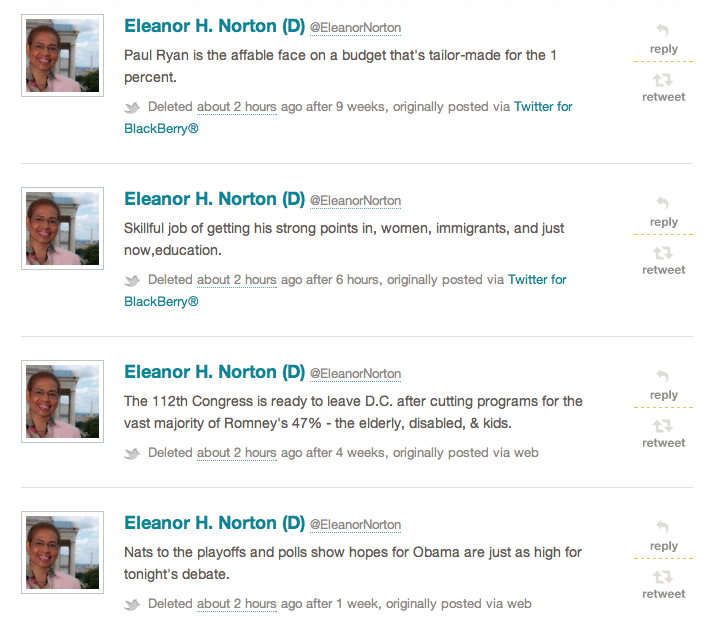 Tweets from Last Night