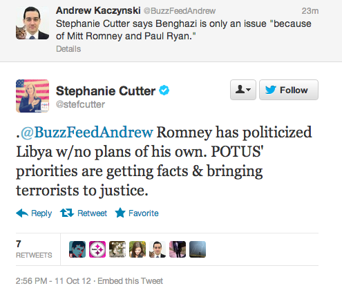 Cutter: Benghazi Is Only an Issue 'Because of Romney and Ryan'
