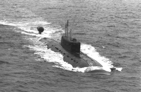 Russian Sub Skirts Coast