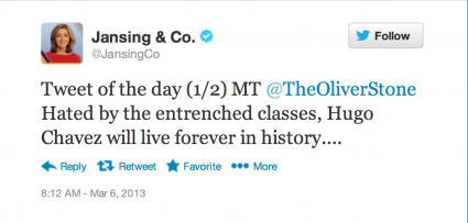 MSNBC Hails Oliver Stone's Chavez Tweets