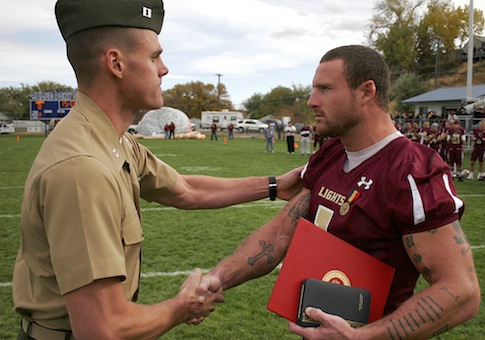 NFL Hopeful to Re-enlist in Marines