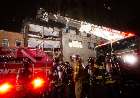 NYC Firefighters Fight Perez