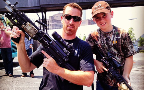Adam LaRoche and His 11-Year-Old Son Pack Heat