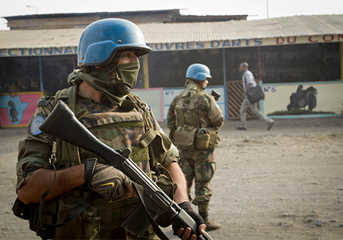 U.N. Troops On the March