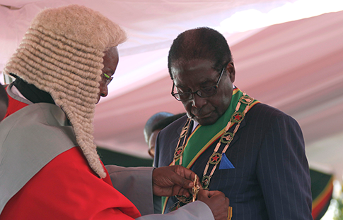 Zimbabwe's Mugabe, 89, Is Sworn in and Attacks 'Vile' West