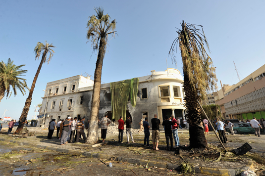 Blast Damages Libyan Foreign Ministry Building in Benghazi